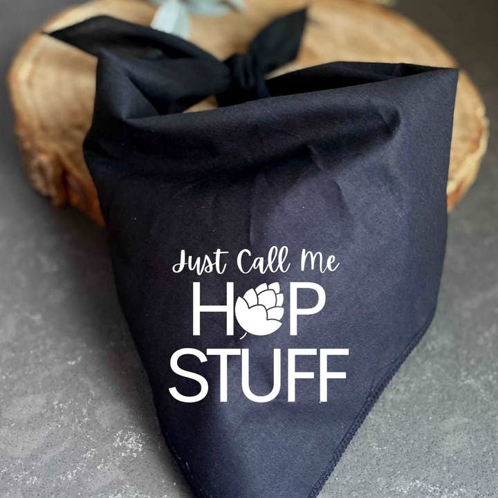 Hop Stuff Pet Bandana for wholesale by Craft Beer Pet Gear