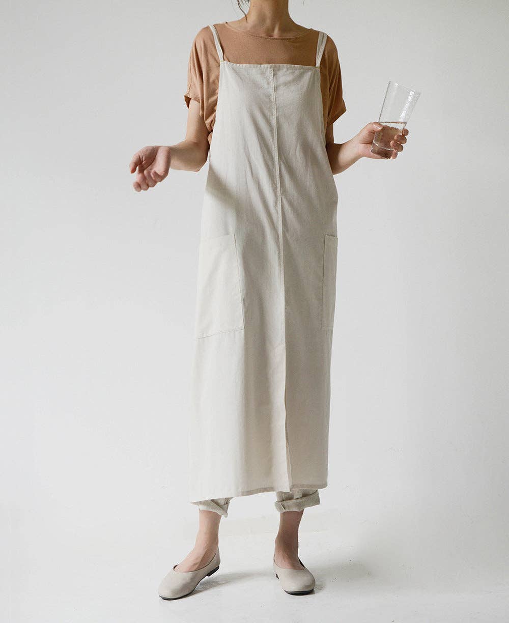 Gohobi （We cover U.S. import duties） - Wholesale Apron - Gohobi Korean Cotton-Linen Adjustable Apron5