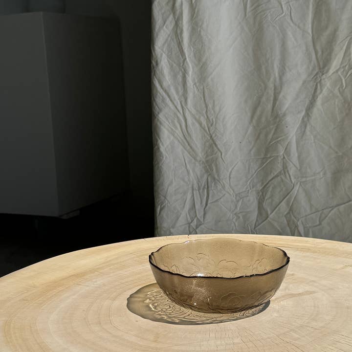 Office Objets - Wholesale Decorative Plate/Dish/Bowl - Vintage smoked glass dish5