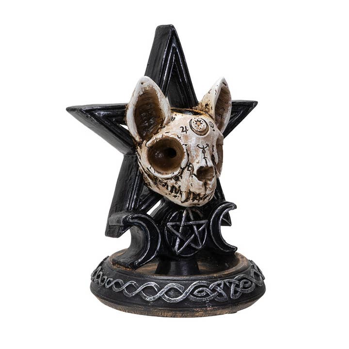 Pacific Trading - Wholesale Incense Holder - Ouija Cat Backflow Incense Burner1