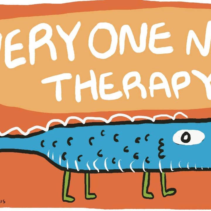 Autoaufkleber Everyone Needs Therapy für den Großhandel von Kyndra Sweep illustrations