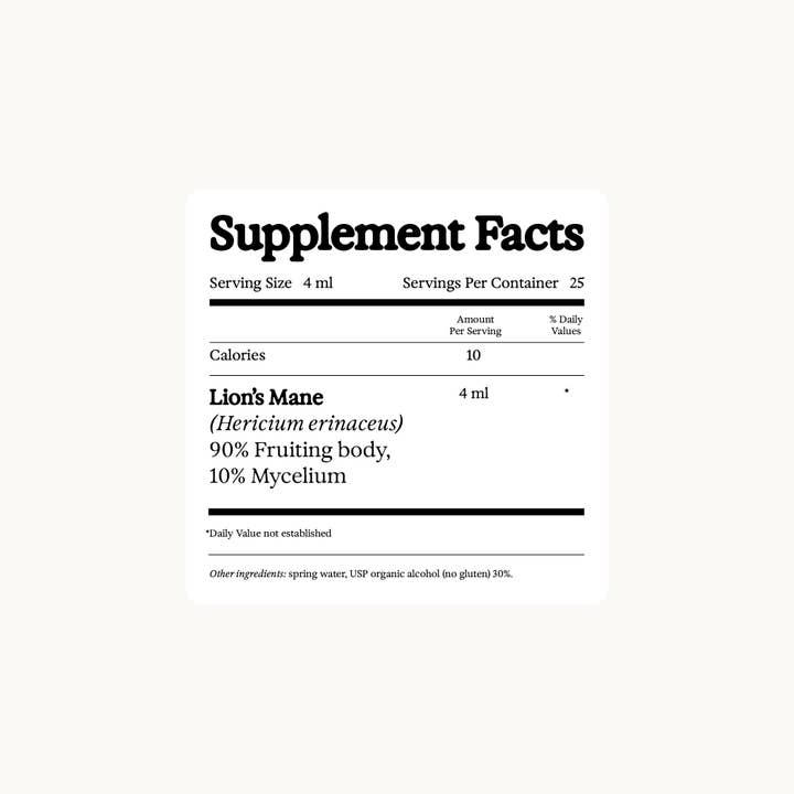 Rainbo - Wholesale Tincture - Lion's Mane Dual Extract Tincture2