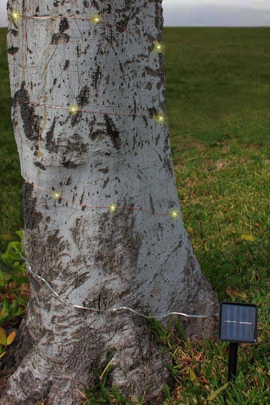 Warm White 200 LED Solar Copper Wire Multifunction Fairy Lights - WW for wholesale on Faire8