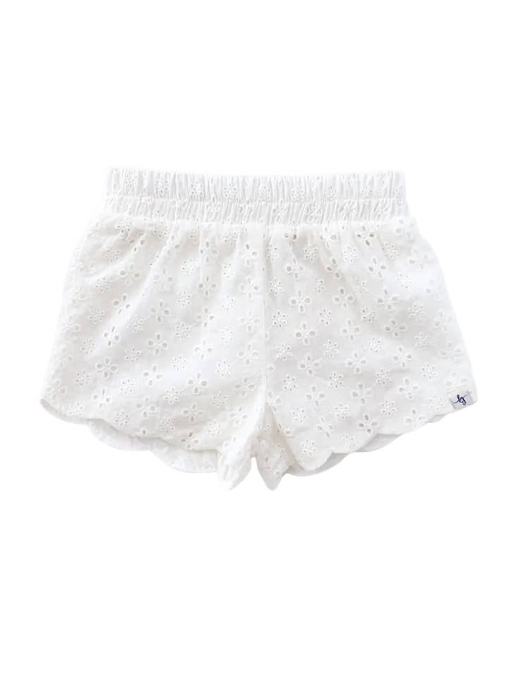 Short blanc à œillets pour la vente par Love and Grow Clothing Co