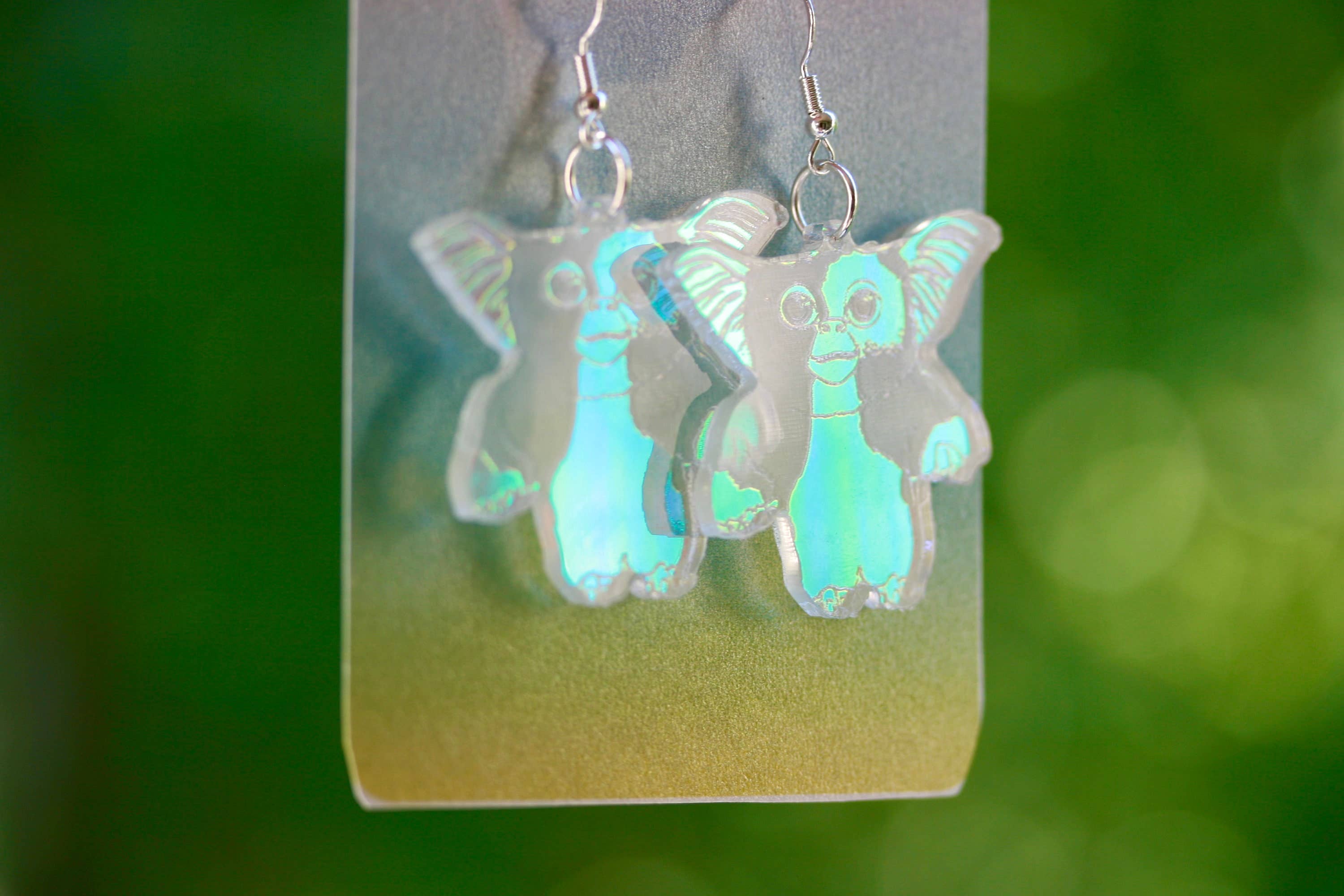 Moonstruck Designs PDX - Wholesale Dangle Earrings - Gizmo Earrings - Movie Mogwai Xmas Monster 80s Holiday Cult9