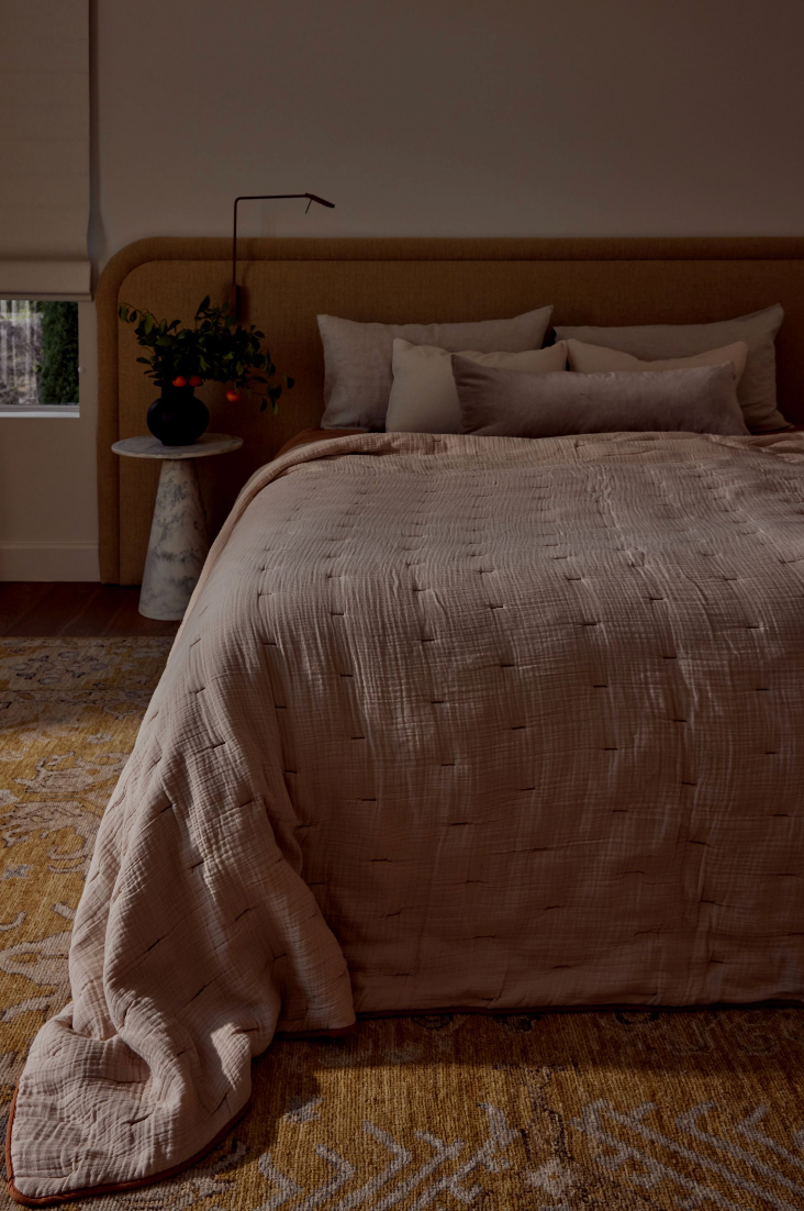 Saardé – Engroshandel Quiltet tæppe – Enes quiltet sengetæppe | Hvid5