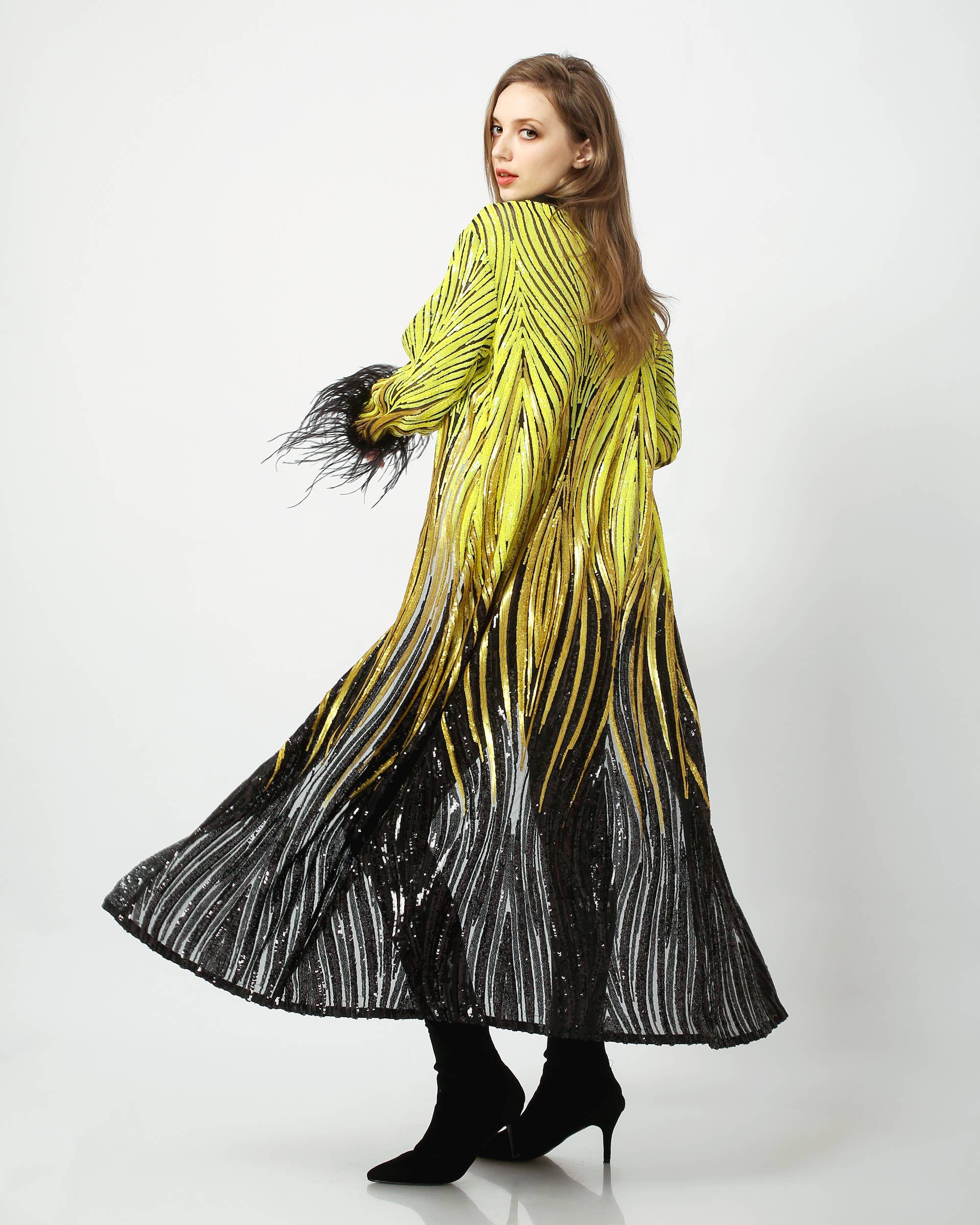 Festivo kimonos – wholesale Kimono – Women's – Sequin Duster - Sparkly Robe - Luxury Kimono Degradé