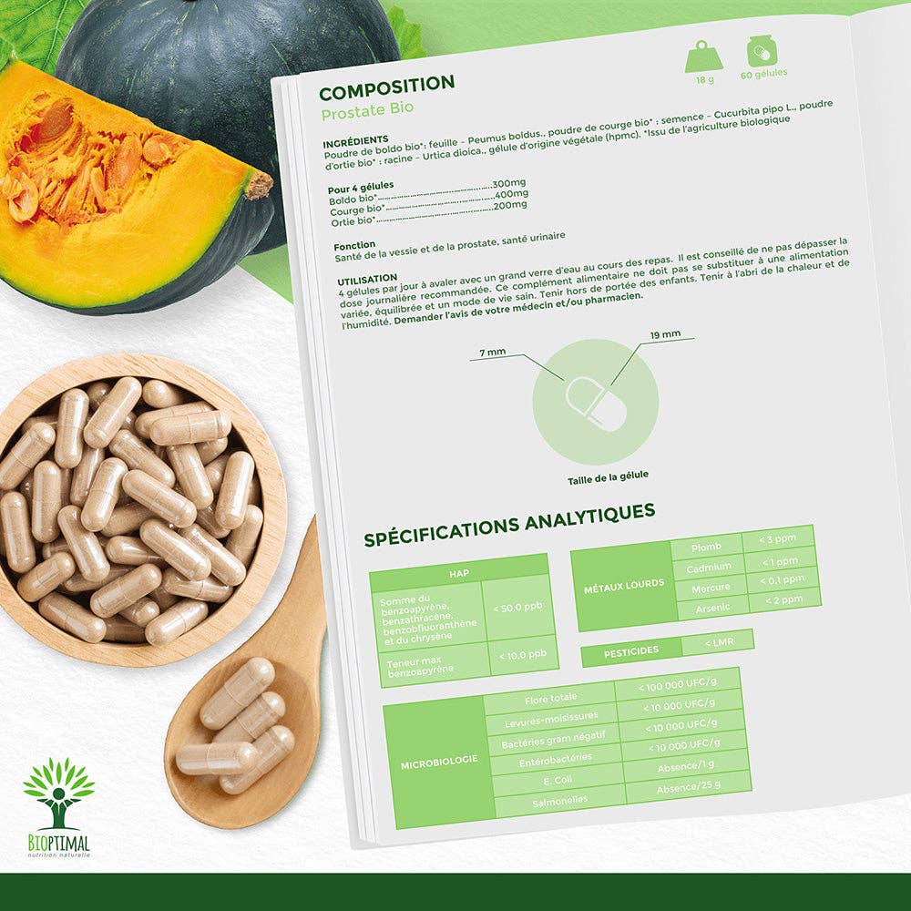 Bioptimal - Wholesale Voedingssupplement/vitamine - Prostaat bio capsules - Bioptimal5