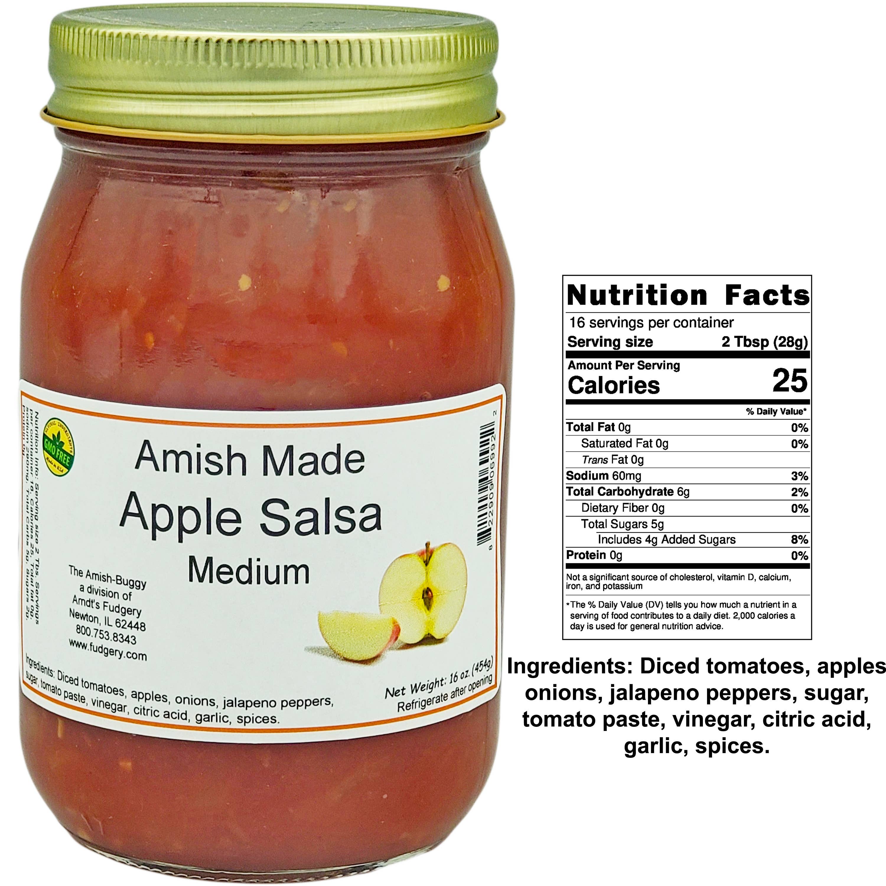 Arndt's Fudgery LLC - Wholesale Salsa - Amish Fresh Made Salsa 16 oz. Jar22