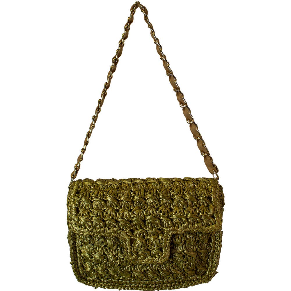 Pizzazz, Inc. - Wholesale Shoulder Bag - Women's - HANDMADE RAFFIA SHOULDER BAG3