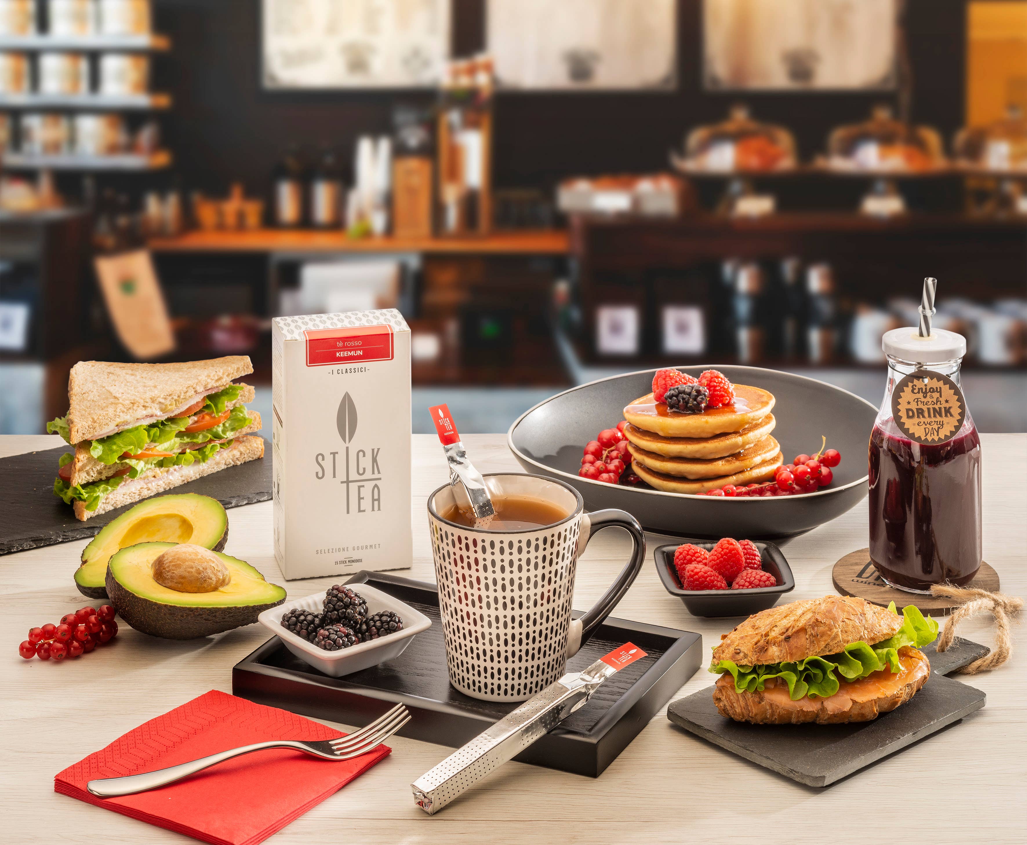 STICK TEA - BO s.r.l. - Wholesale Tea Bags - Stick Tea Red Tea KEEMUN 12 sticks4