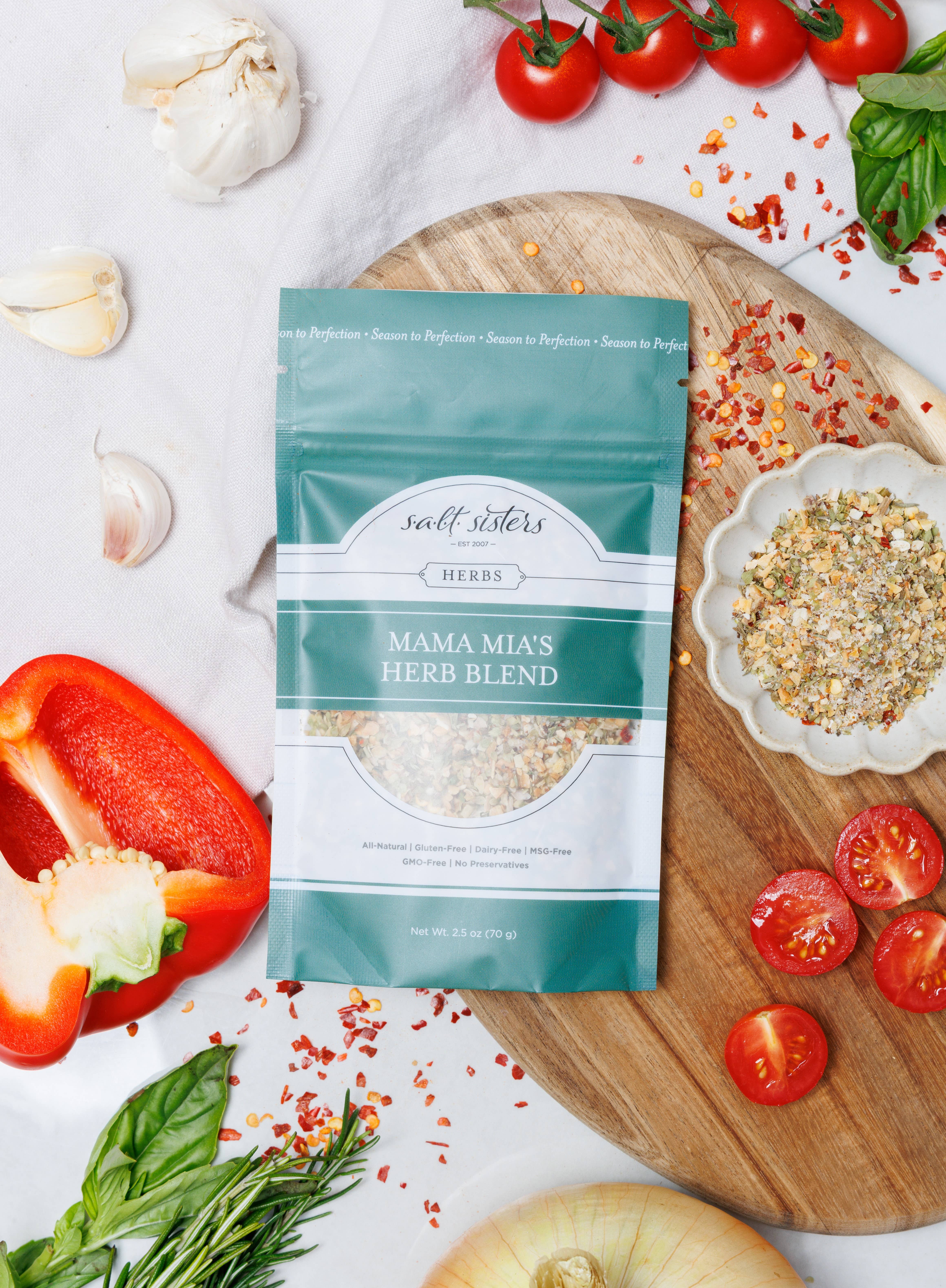 Salt Sisters – Engroshandel Krydderurter – Urte-, krydderi- og saltblanding - Mama Mias urteblanding - 70g pose3