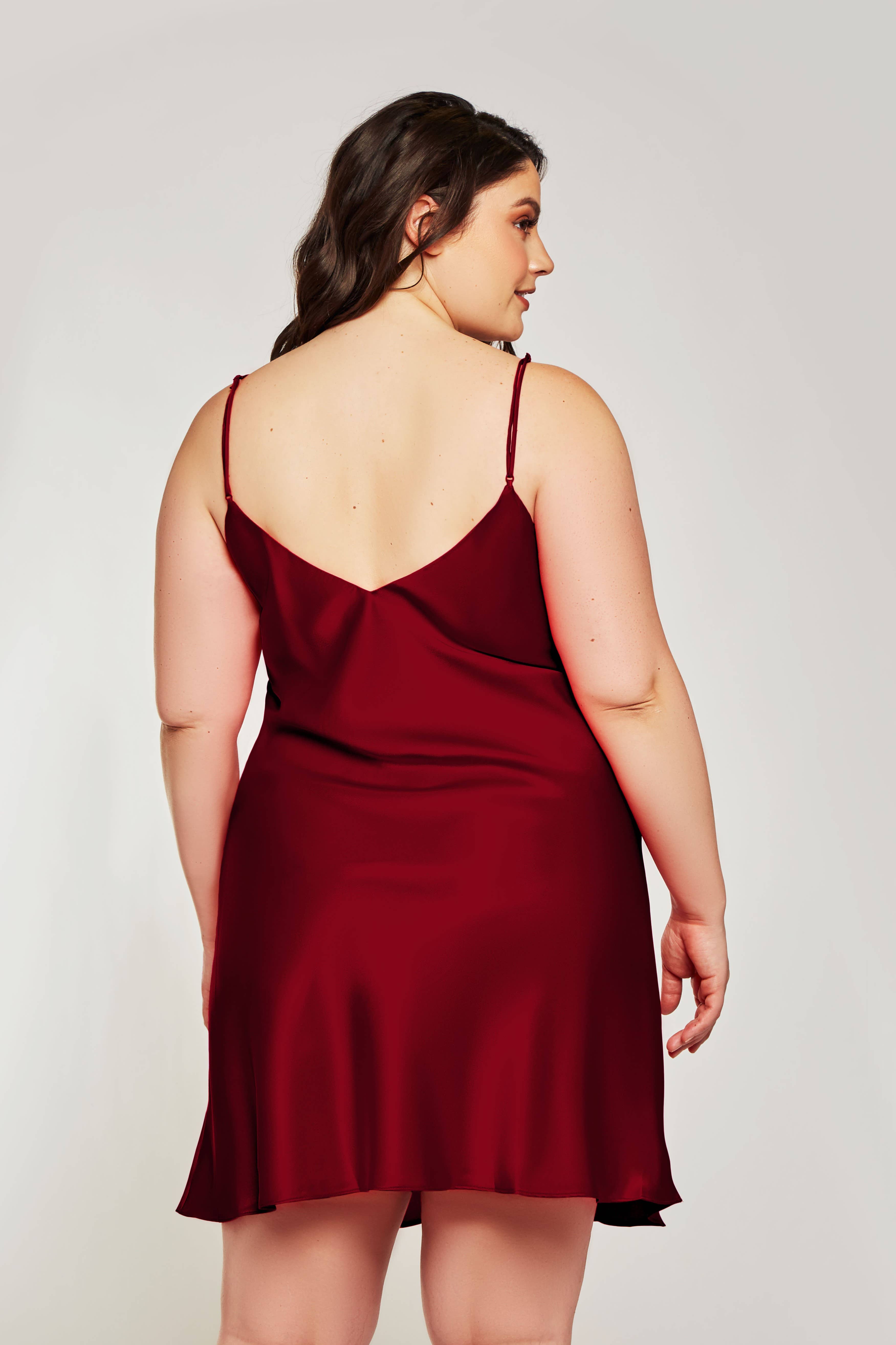 iCollection - Vendita all'ingrosso Sottoveste - Donna - Camicia Marina Taglie Forti Sopra il Ginocchio4