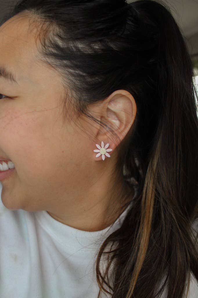 Indigo Clay Jewelry - Wholesale Stud/Post Earrings - Daisy Studs1