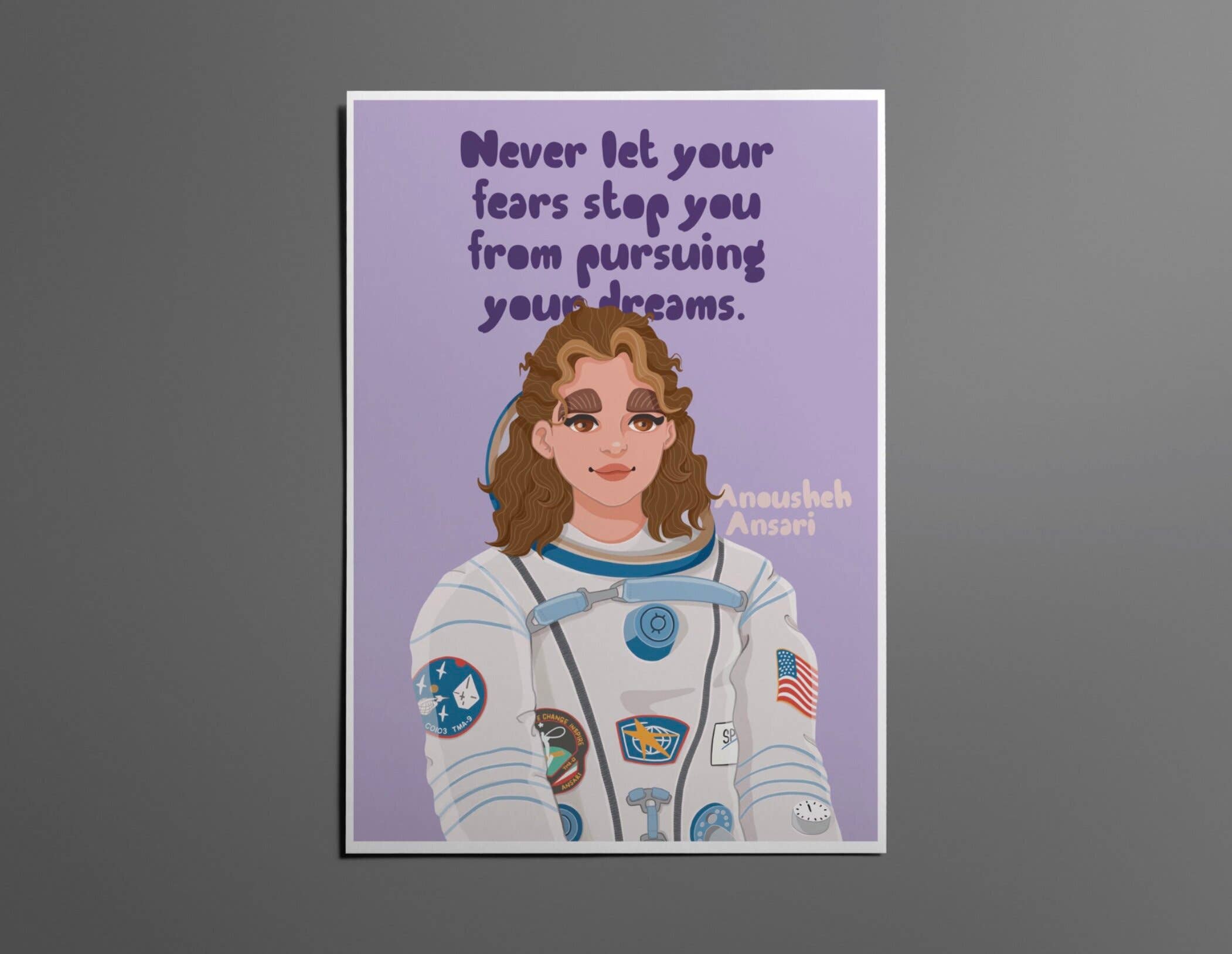 Another Wild Story - Wholesale Art Print - Anousheh Ansari Space Explorer Art Print Gift Idea1