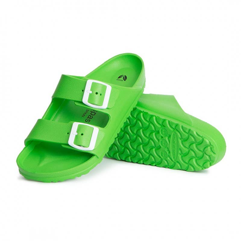 Avispas - Wholesale Jelly Shoes - Women's - New Coachella Green Apple Sandal Bio EVA Buckles2