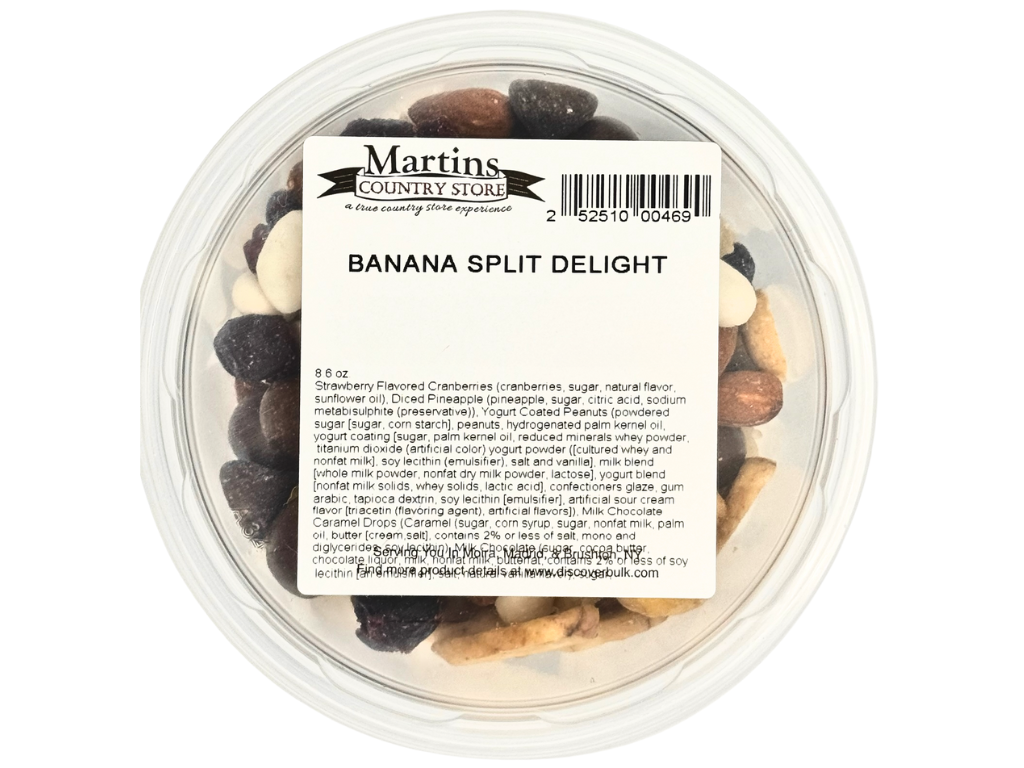 Martin's Country Store LLC - Wholesale Trail Mix - BANANA SPLIT DELIGHT MIX 8.6oz3