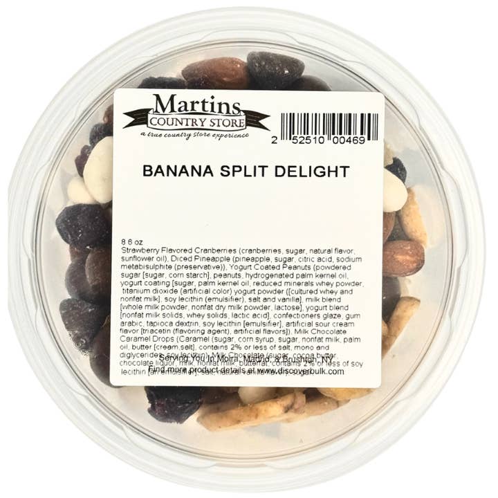 Martin's Country Store LLC – wholesale Trail mix – BANANA SPLIT DELIGHT MIX 8.6oz3