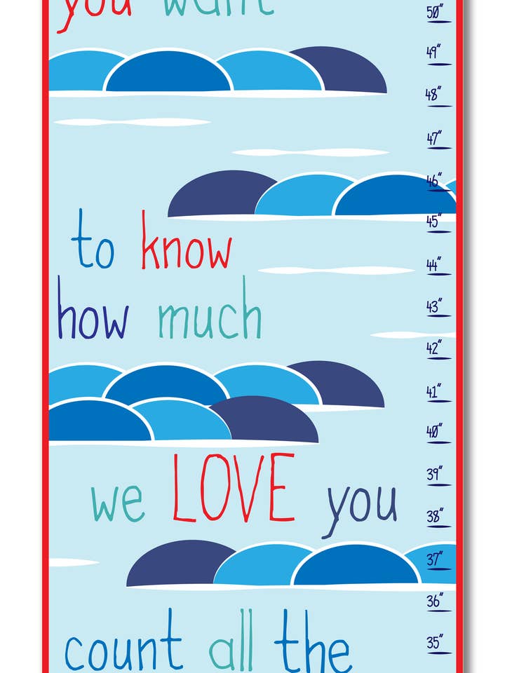 If You Want to Know Waves Personalized Growth Chart for wholesale by Finny and Zook