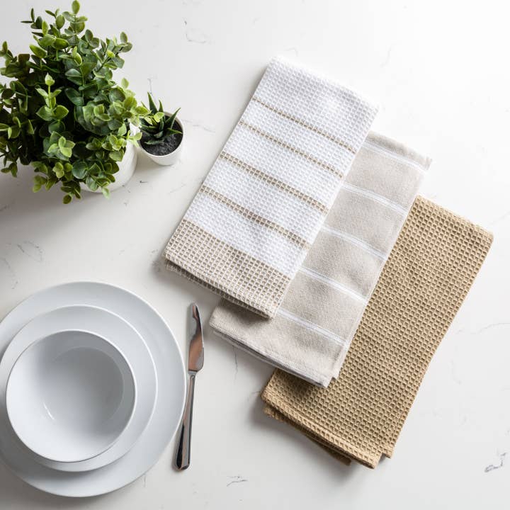 Fabstyles - Wholesale Tea Towel - Fabstyles Fouta Kitchen Towel - Set of 3