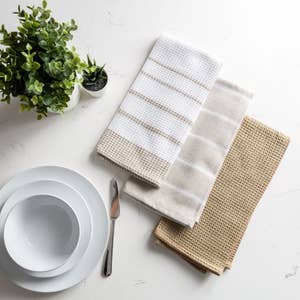 Kay Dee Designs Aqua Haze Waffle Kitchen Towel (3-Pack) - CHC Home