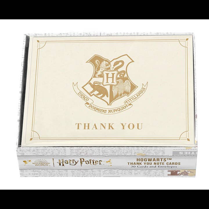 Harry Potter: Hogwarts Thank You Boxed Cards (Set of 30) for wholesale by Insight Editions - #1 Pop Culture Publisher