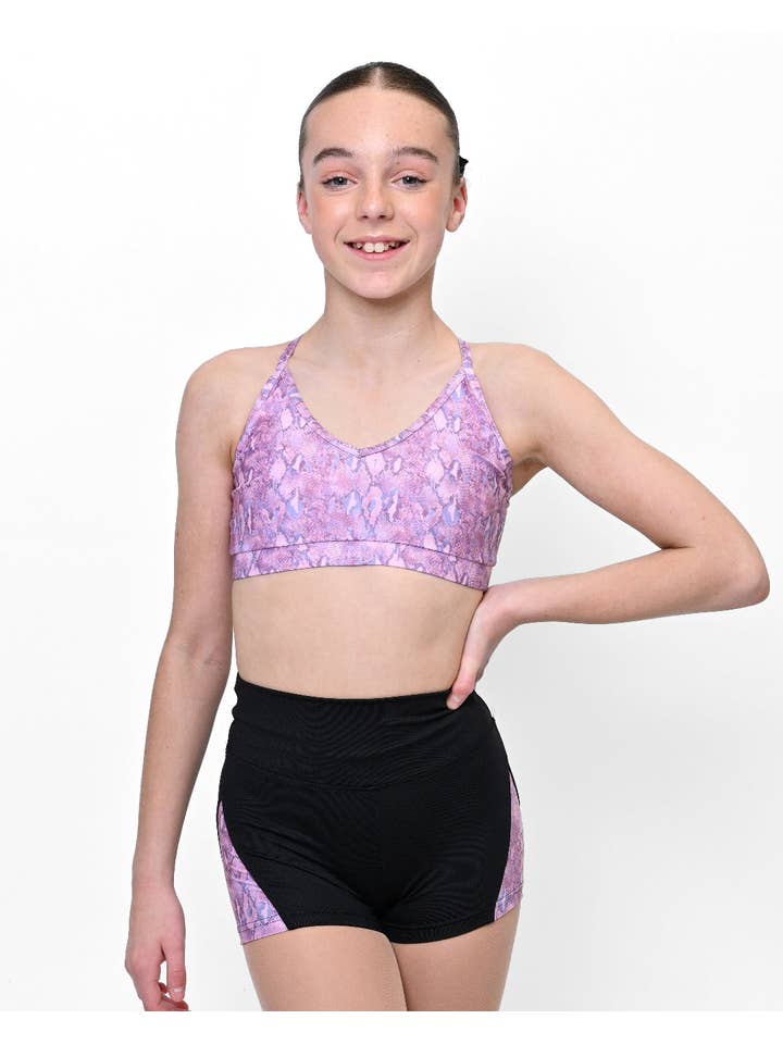 Pink Lemon Dancewear - Wholesale Athletic shorts – Kids - Nova Splice Dance Short - Performance Dancewear2