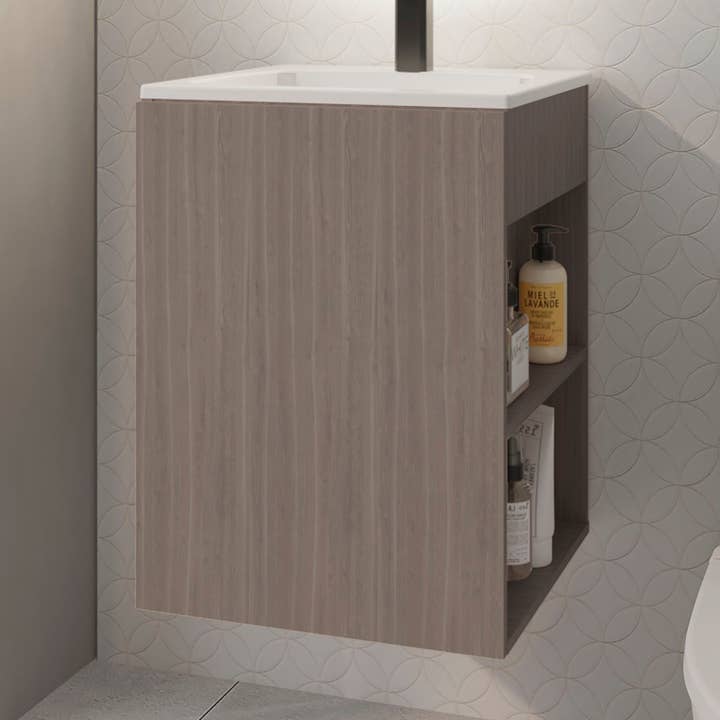 Depot E-Shop - Wholesale Cabinet - Froid Bathroom Vanity, 1 Door, 2 Shelves6