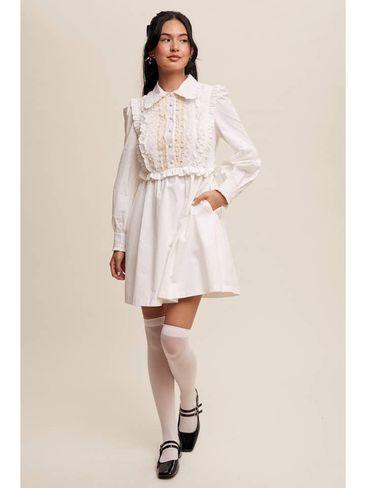 Listicle - Wholesale Dress – Women's - Floral Ruffle Mini Dress9