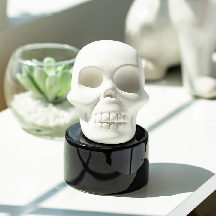 Wild Essentials - Vendita all'ingrosso Diffusori a lamella - Skull Diffuser - Diffusore da tavolo passivo in ceramica non alimentato2