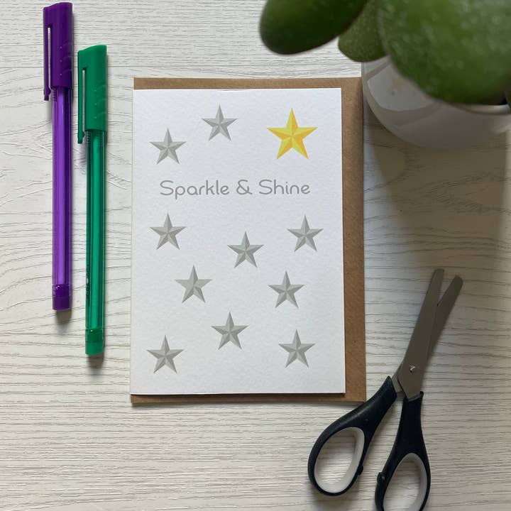 Sparkle & Shine Card for wholesale by Popsy & Plum