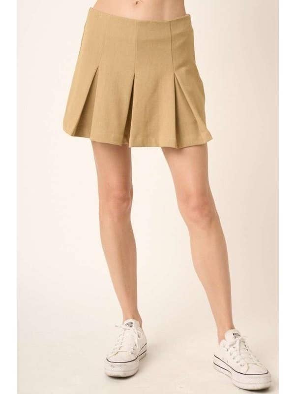 mittoshop - Vente Jupe-short – femme - JUPE-SHORT À DÉTAILS PLISSÉS1
