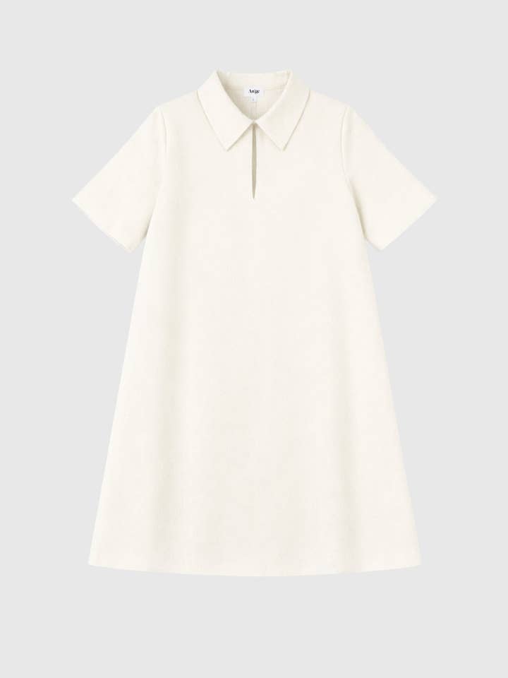 KORTE JURK MAPAULA ecru voor wholesale door An'ge