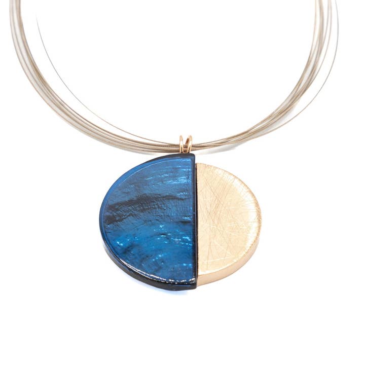 Large semicircles necklace for wholesale by KLK