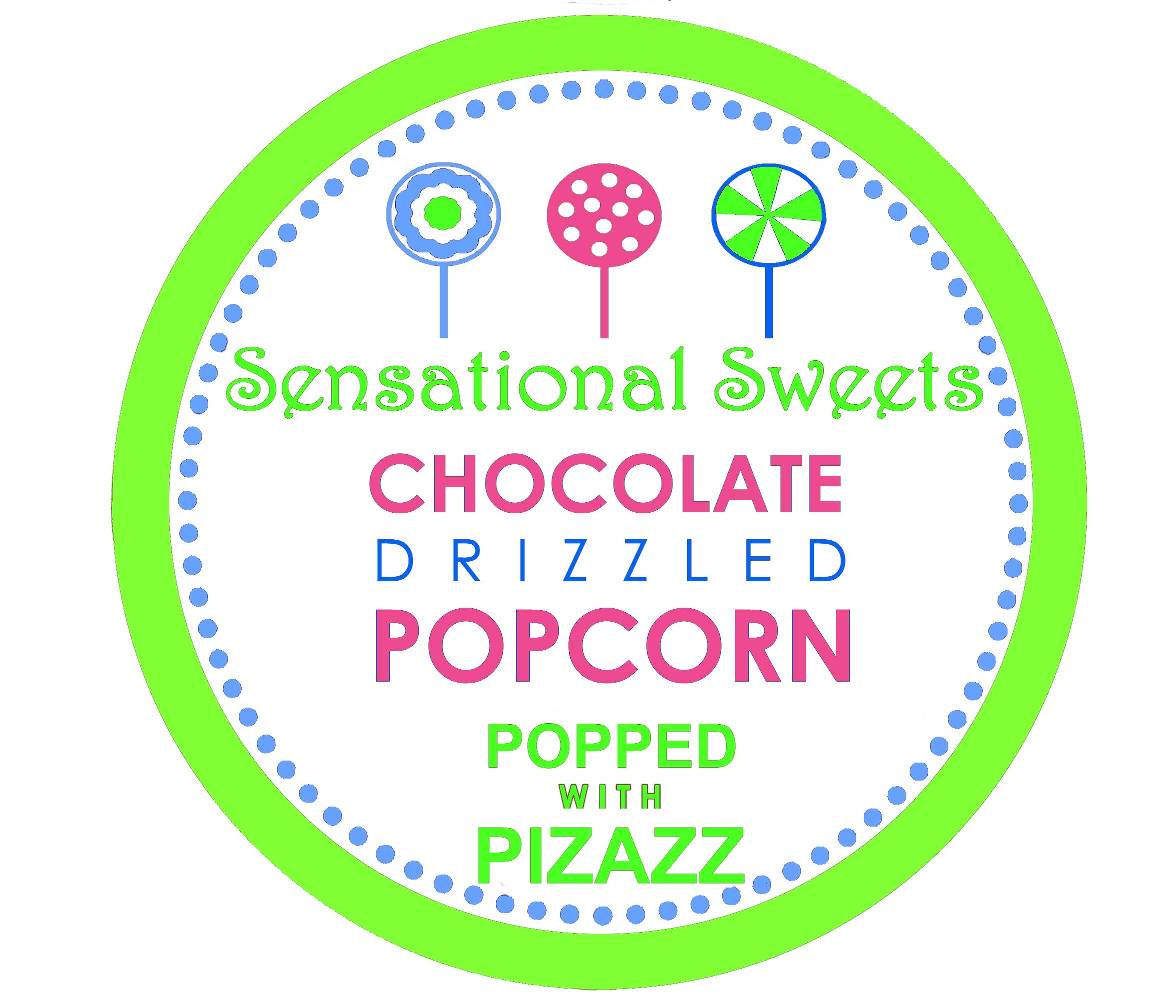 Sensational Sweets - Wholesale Popcorn - Gourmet Chocolate Drizzled Popcorn- 1.5 oz Bag w/Bow (PC025)3