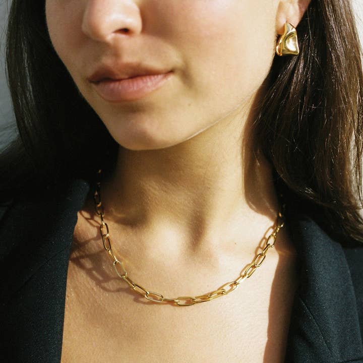 'JANE Chain Necklace' for wholesale by Sun Muse Studio