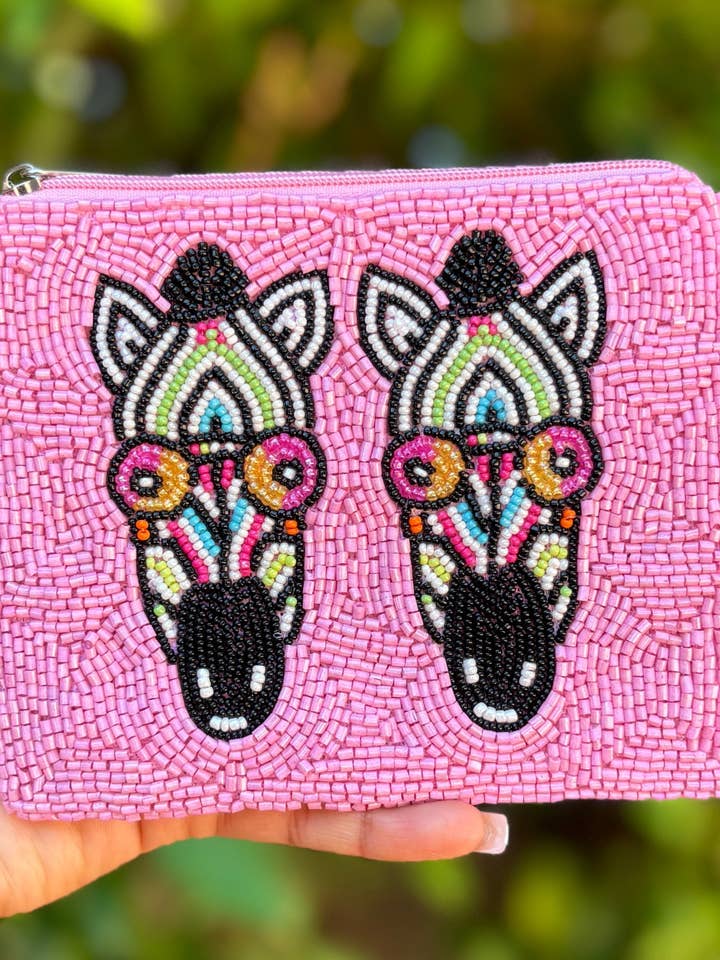 Zebra Beaded Pouch Purse and other Purchase Wholesale zebra. Free Returns & Net 60 Terms on Faire trending on Faire.