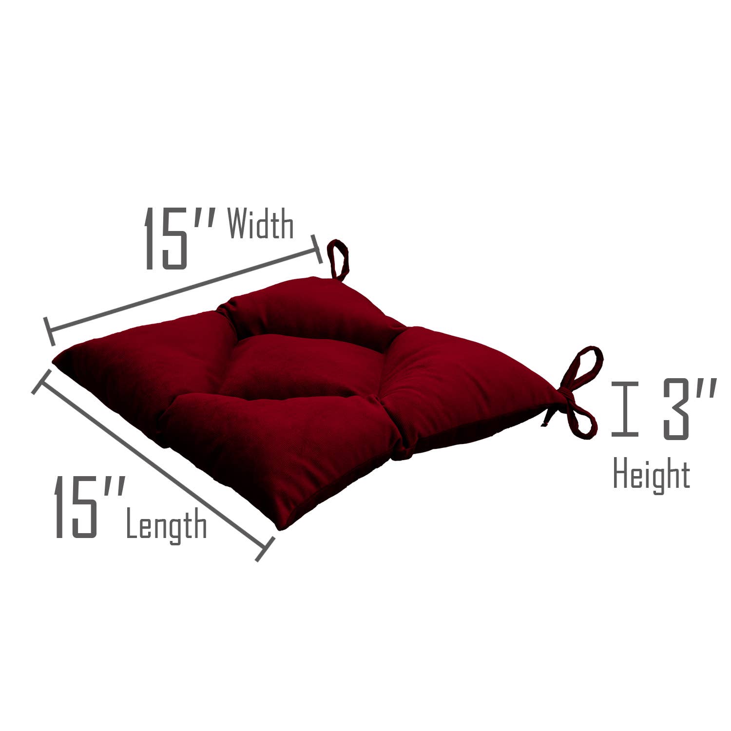 CASASRO - Venta al por mayor Cojines para sillas - CASASRO® Cojines para sillas de comedor | Juego de 4 de 40x40 cm | Tela de terciopelo suave lavable en 9 colores | Cojines con lazos para sujetar46