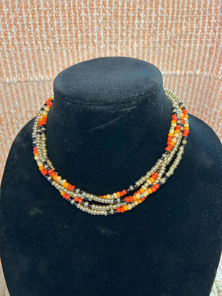 collar dorado con puesta de sol para venta al por mayor de kaits kustom jewelz