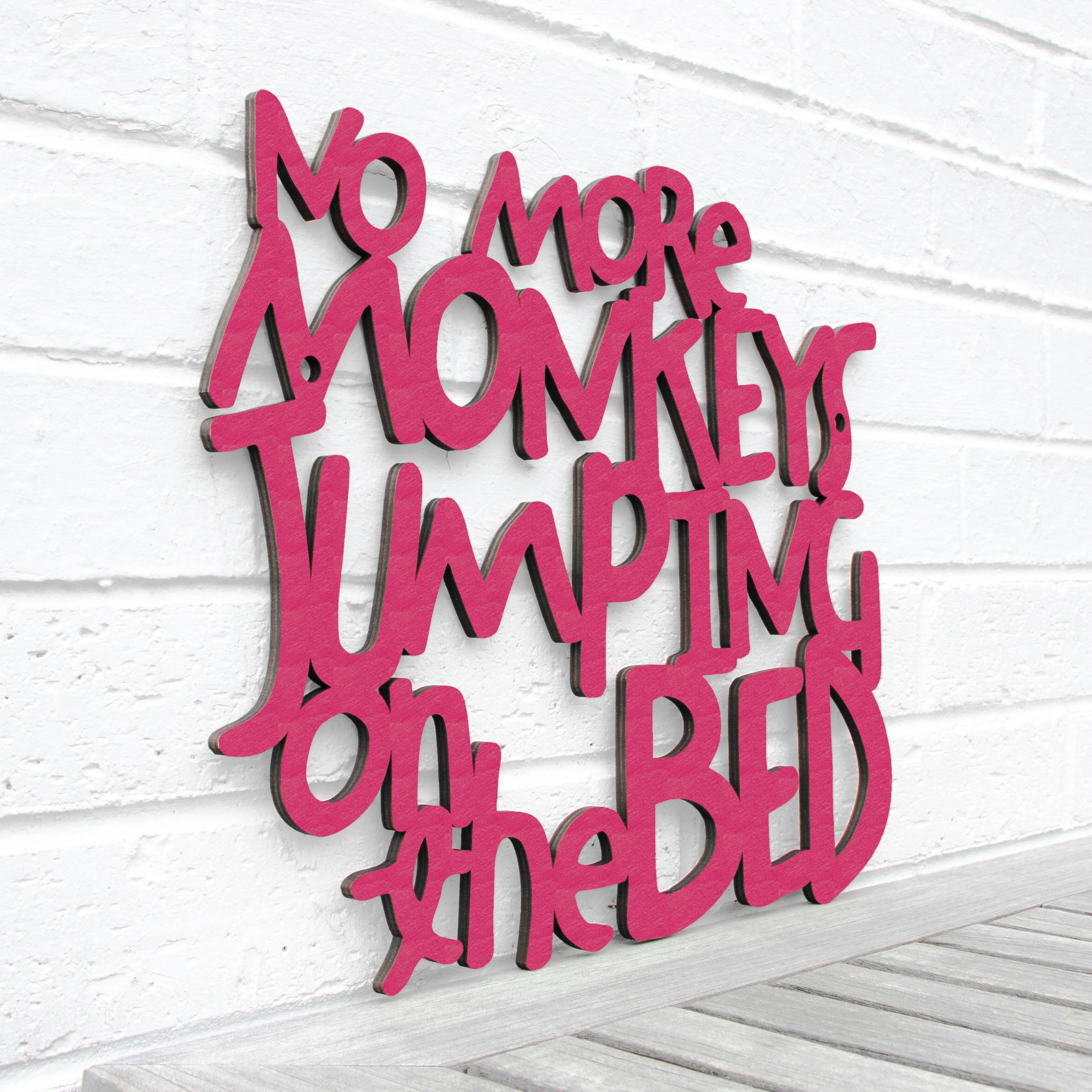 Spunky Fluff - Wholesale Wall Decor - Kids & Baby - No More Monkeys Jumping On The Bed, Kids Playroom Wall Art14