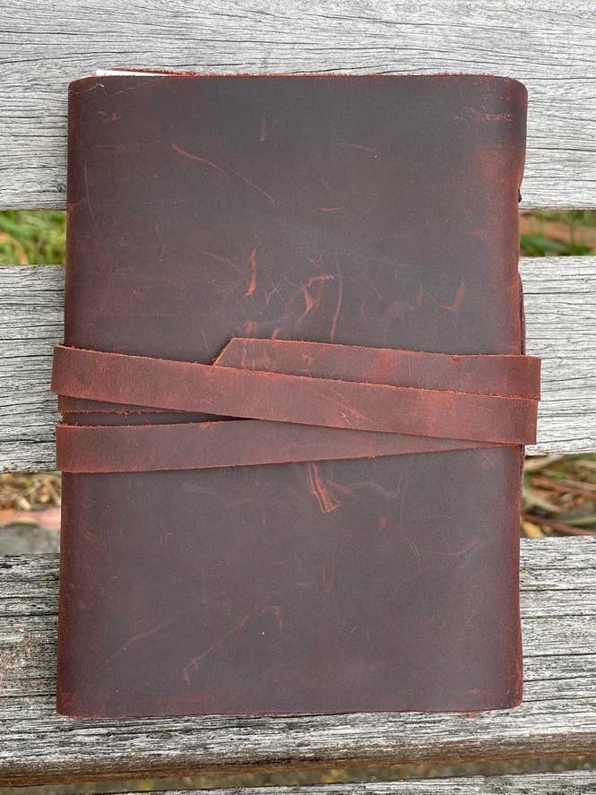 Rood notitieboek van echt leer voor wholesale door Alchemy Story