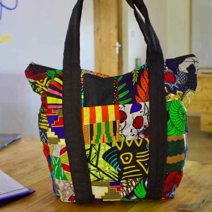 Grain of Rice Project - Wholesale Tote Bag - Women's - Patchwork Tote