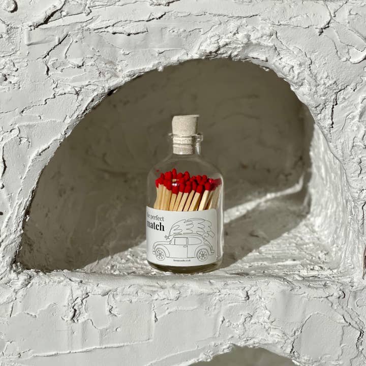 Forma Candle Studio - Venta al por mayor Cerillas - Cerillas navideñas: fósforos elegantes en una botella0