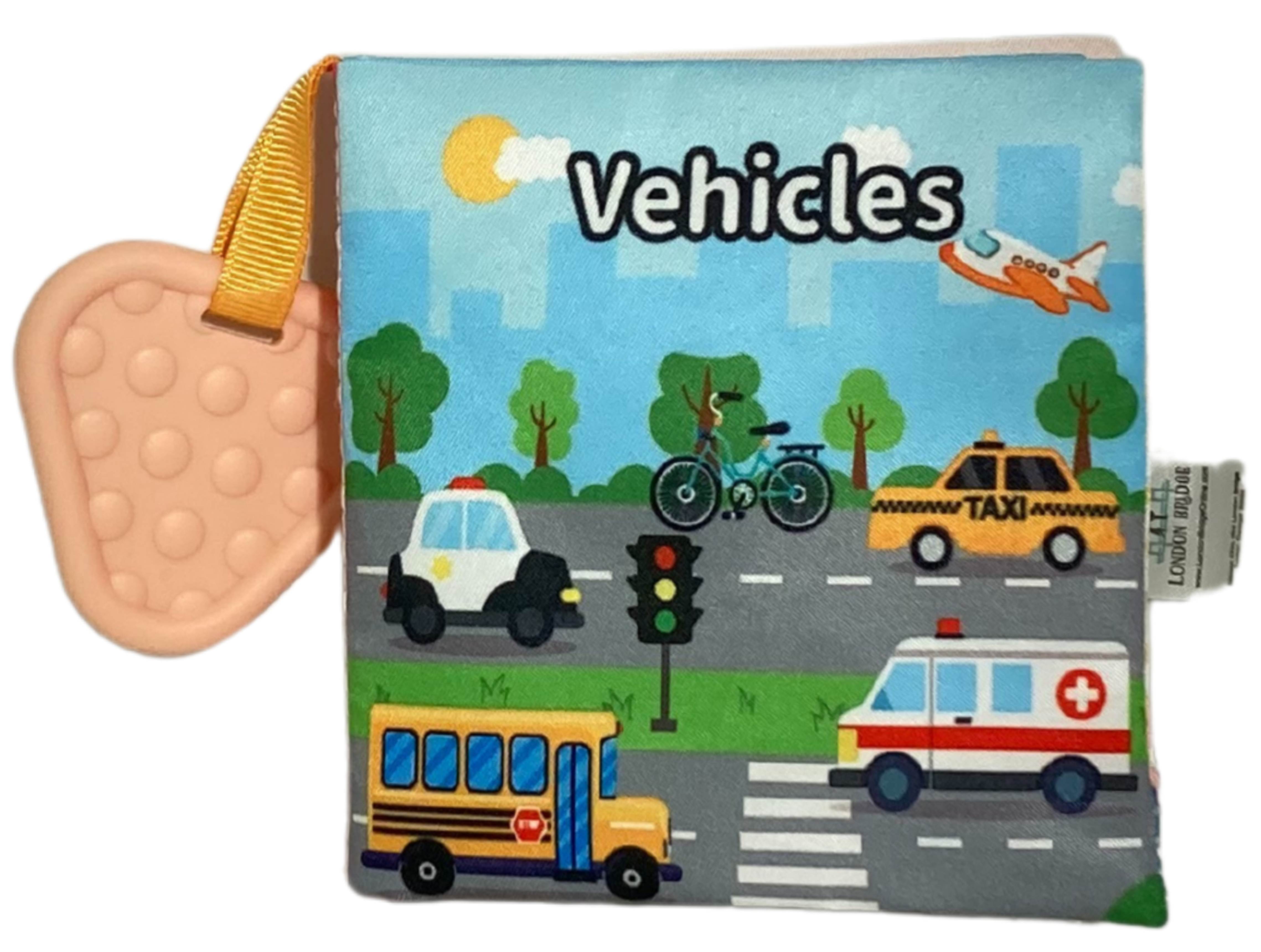 London Bridge & Maison Chic - Wholesale Baby & Toddler Book (0-2) - Cloth Books with Teether Basket Prepack3