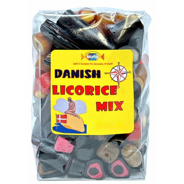 Dulcefina Chocolate and Sweets - Wholesale Licorice - Danish Licorice Mix 10oz Bag