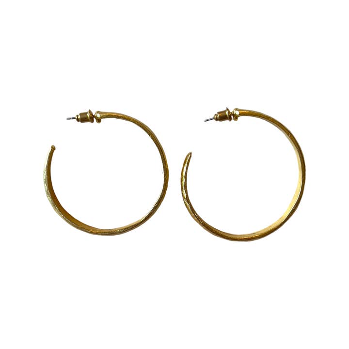 September Gold Hoops for wholesale by sccollection