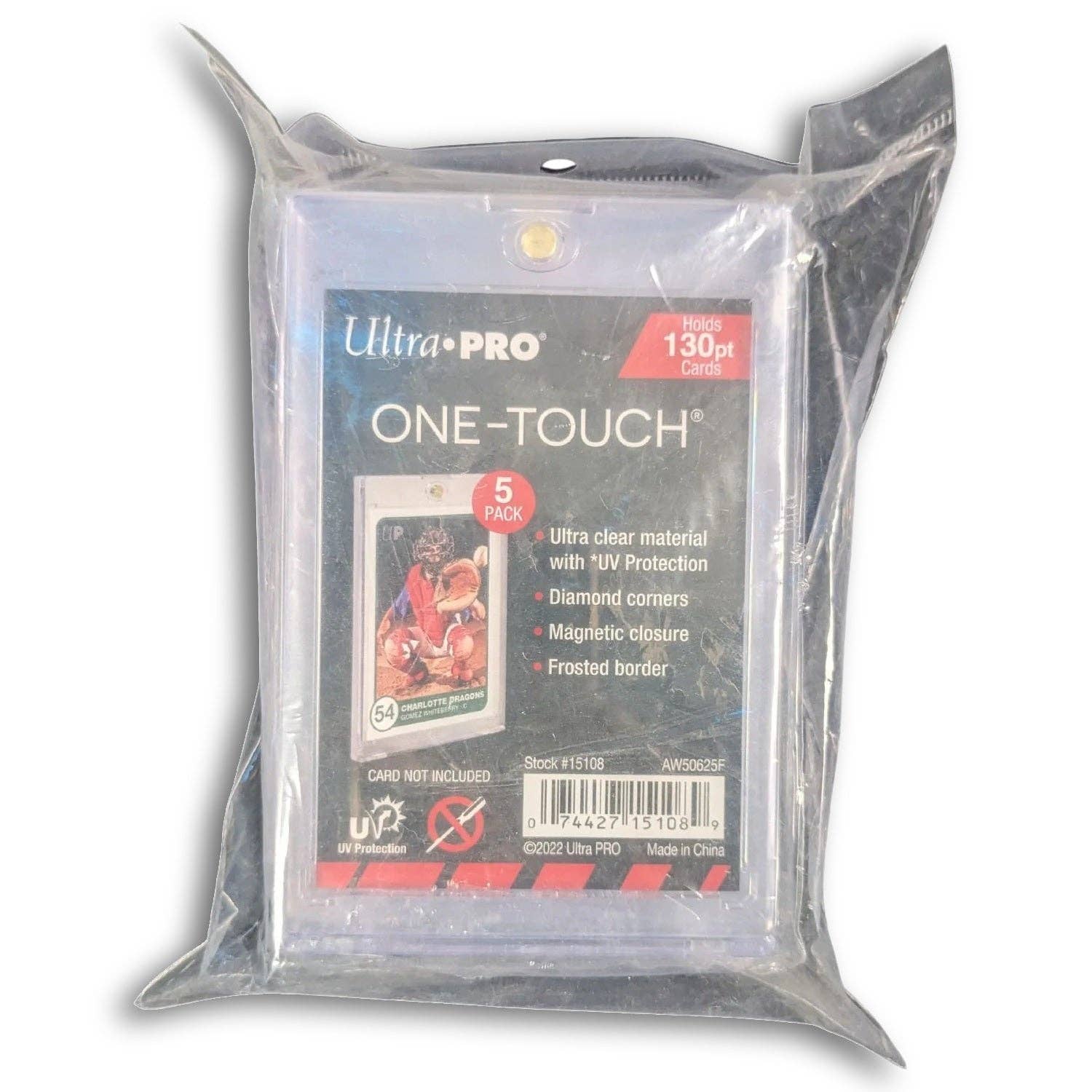 Cardshouse - Wholesale Card Holder - Unisex - ONE-TOUCH Magnetic Card Holder UV Protection 130PT, 5pack1