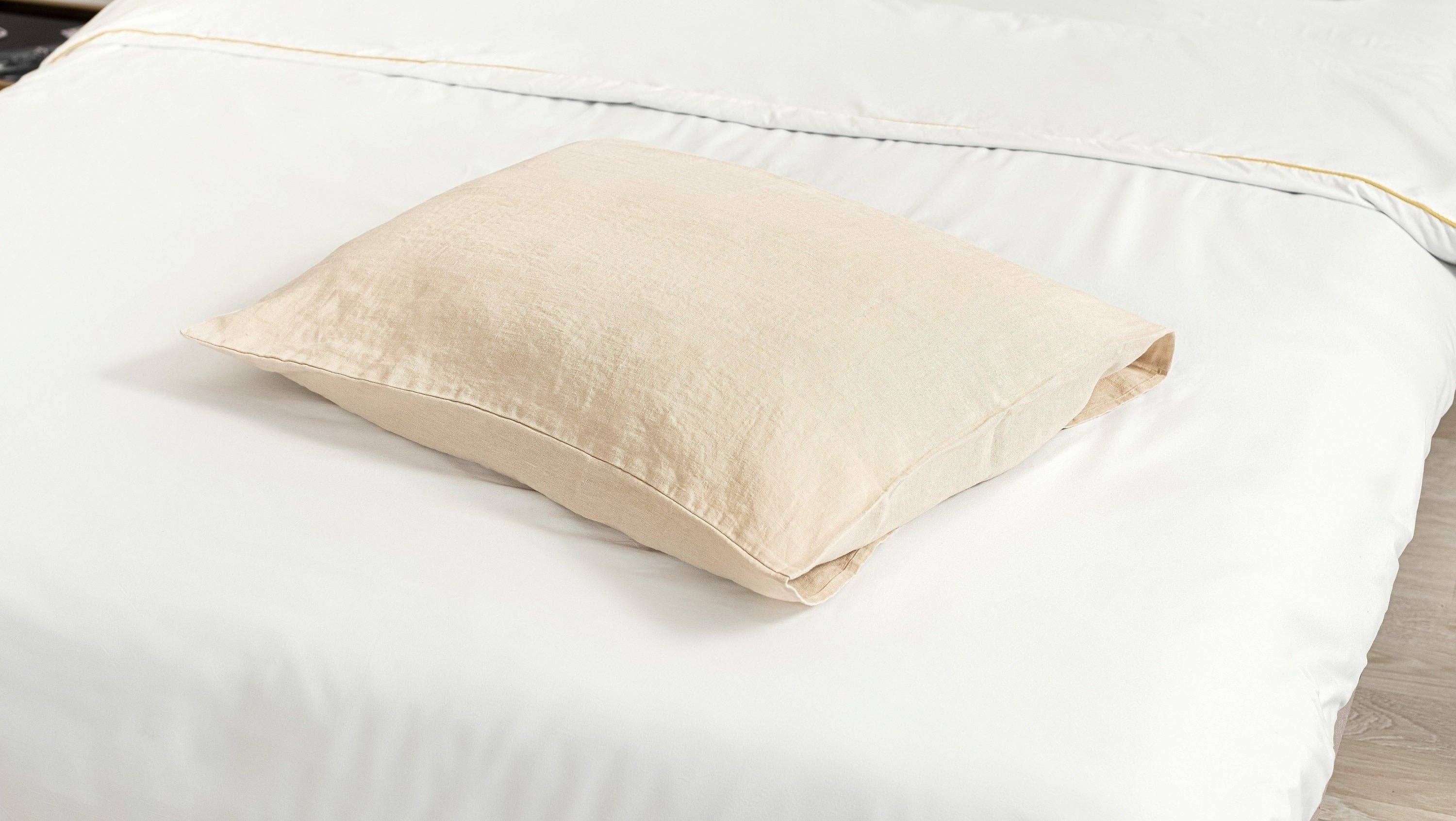 LinenQ – wholesale Bedding pillowcase/sham – Linen pillow case Standard size (1pc) 20x26 Inches0