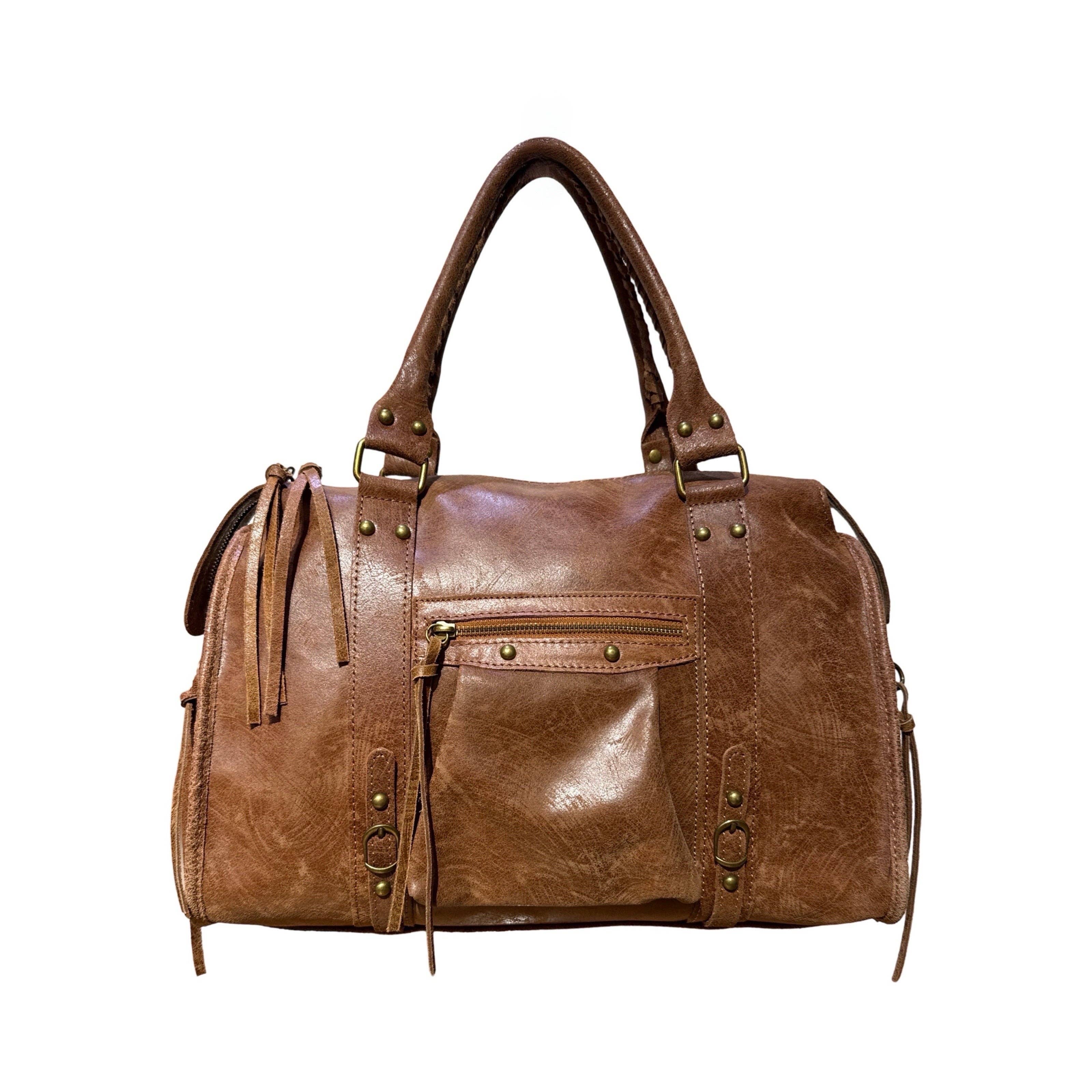 Louisa lee - Wholesale Top Handle Bag - Women's - LARGE CAPUCINE MATTE LEATHER HANDBAG3