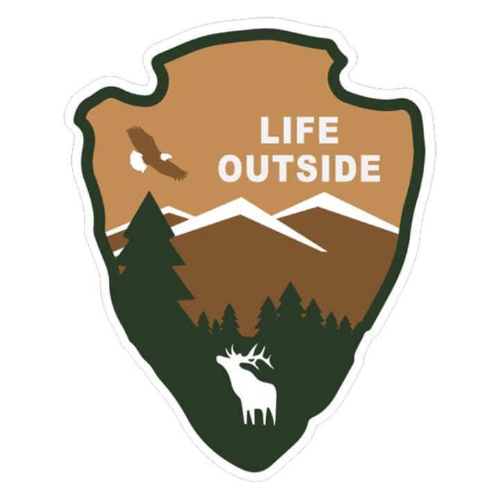 Life Outside Arrowhead National Park Sticker for wholesale by Life Outside Sticker Company